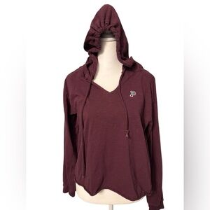 Victoria Secret PINK Women’s long sleeve light weight hoodie in purple plum XS